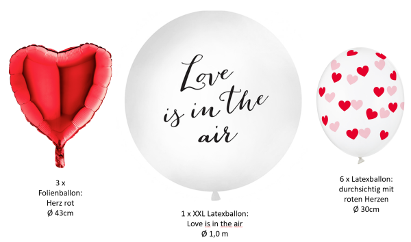 Hochzeits - SET: Love is in the air - 10Stk.
